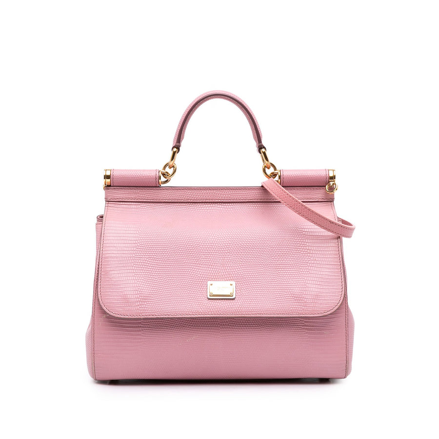 Dolce & Gabbana Medium Lizard Embossed