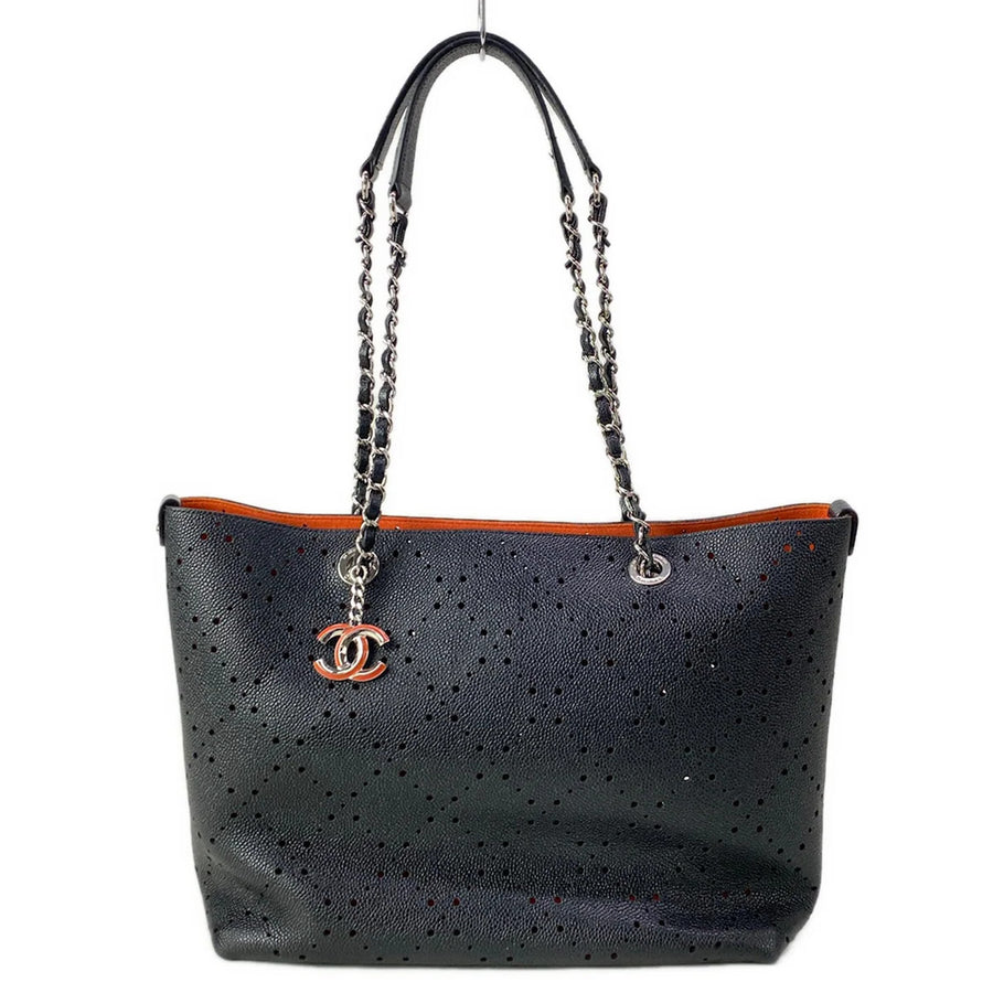 Chanel Black Calfskin Tote Bag