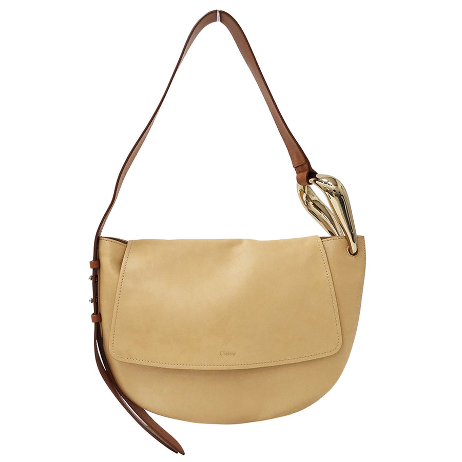 Chloe Kiss Flap Hobo Leather Medium