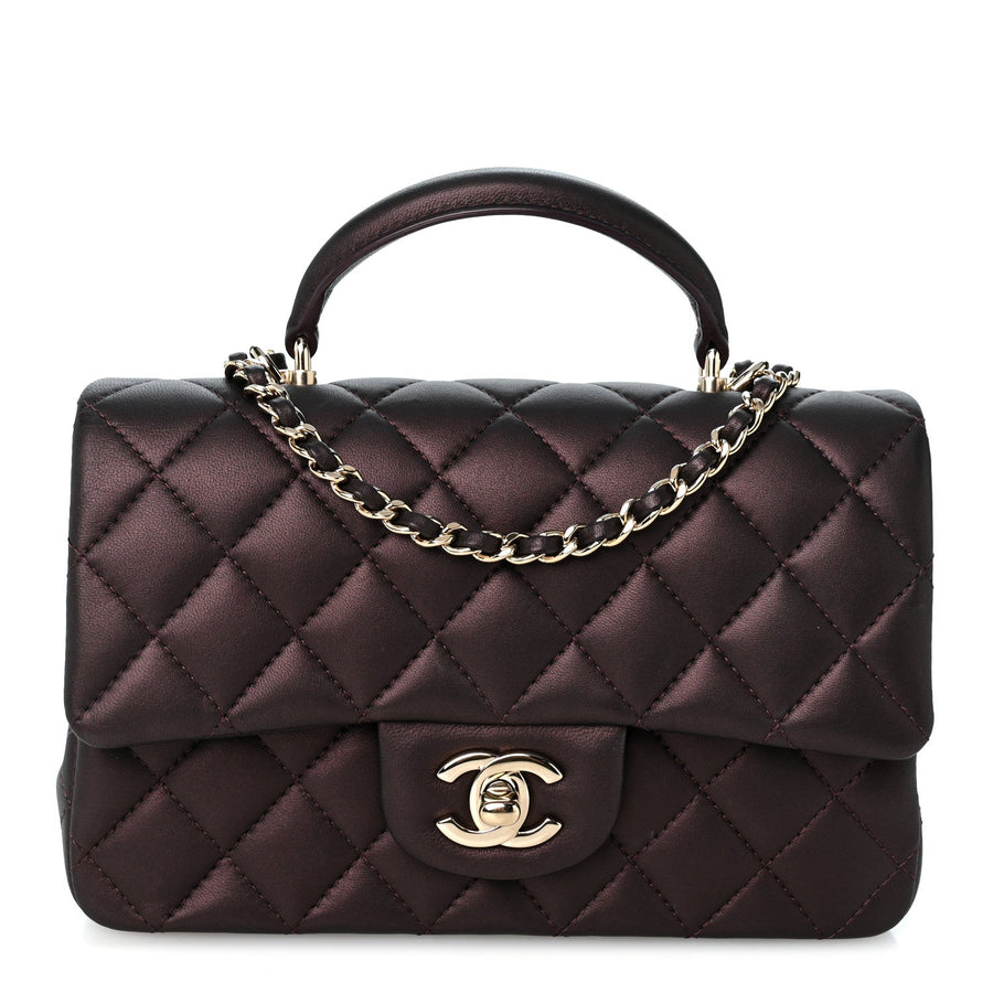Chanel Iridescent Lambskin Quilted Mini