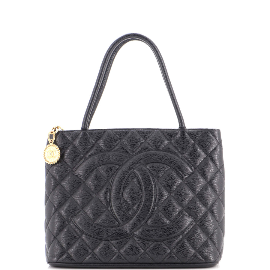 Chanel Medallion Tote Quilted Caviar