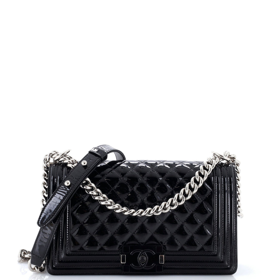 Chanel Boy Flap Bag Quilted Plexiglass