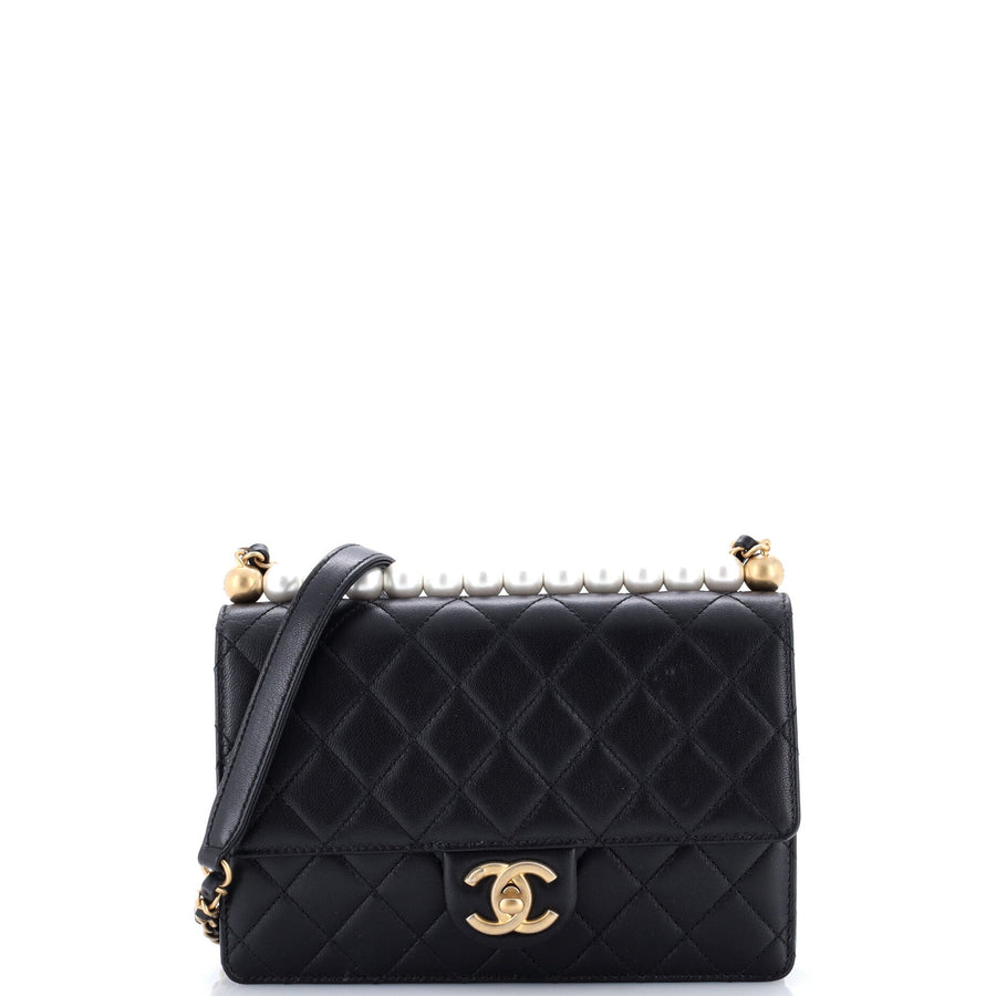 Chanel Chic Pearls Flap Bag Quilted