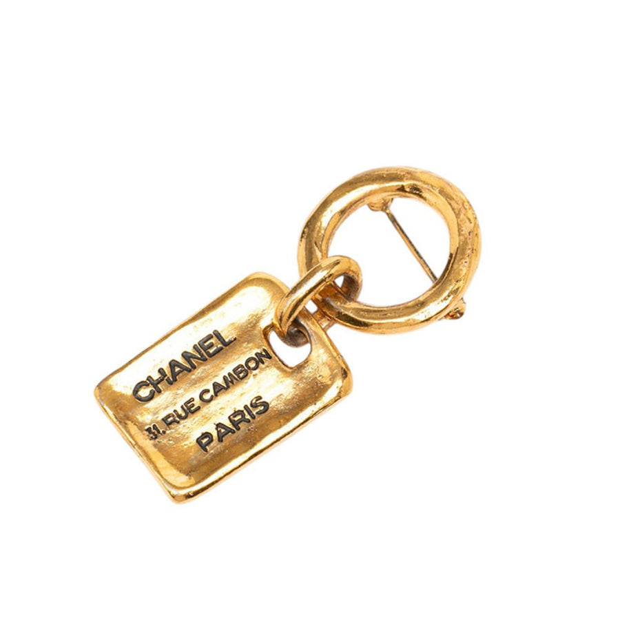 Chanel 31 Rue Cambon Plate Brooch Metal
