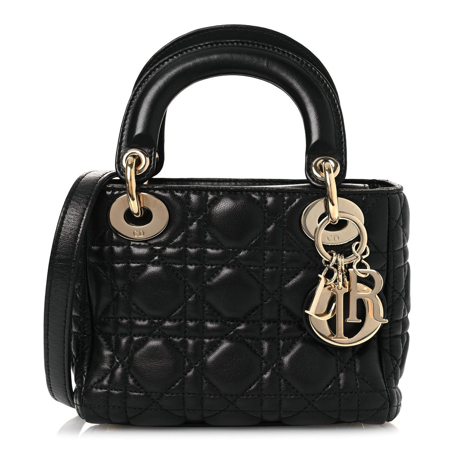 Christian Dior Lambskin Cannage Mini