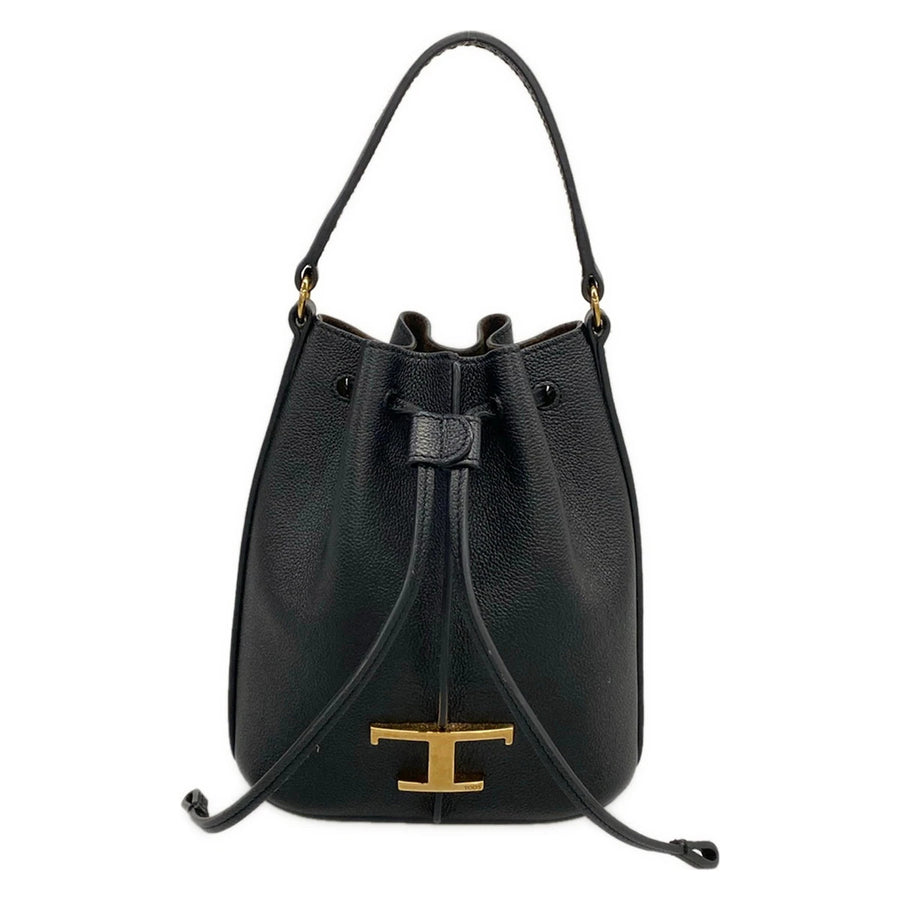 Tod's T Timeless Black Leather Handbag