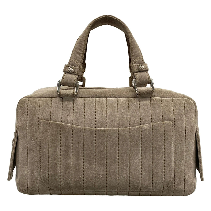 Chanel New Mademoiselle Line Gray Suede