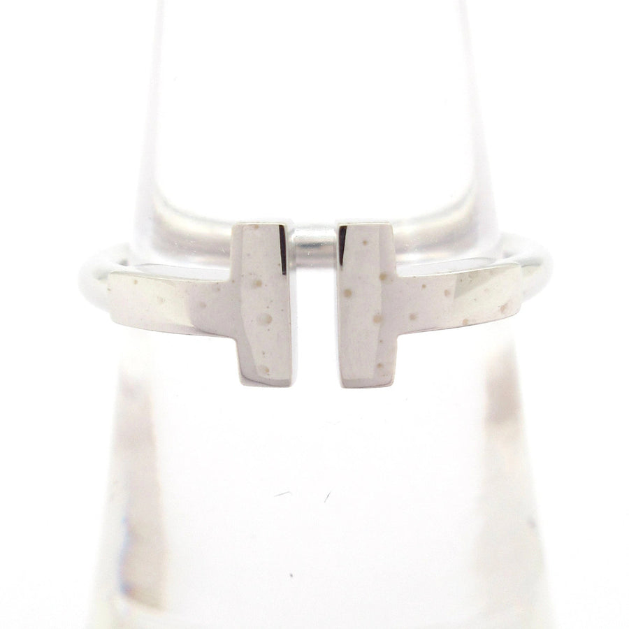 Tiffany&Co. T Wire 18K White Gold Ring