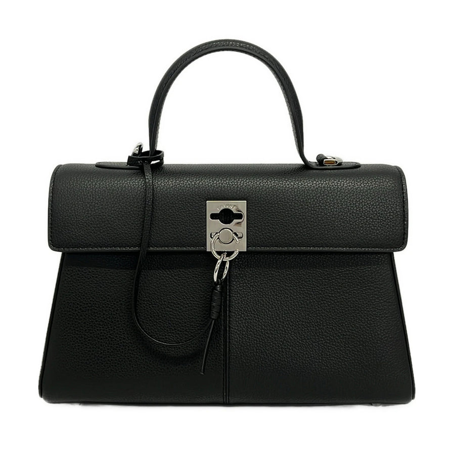 Cafune Black Leather Handbag