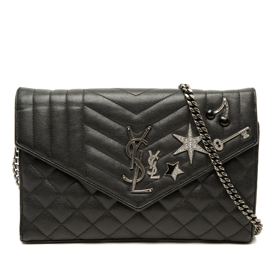 Saint Laurent Sheepskin Triquilt Charms