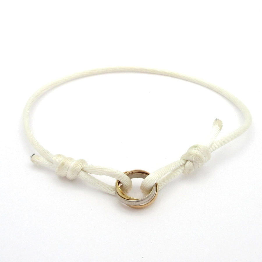 Cartier Trinity Cord Bracelet 18K Tri-