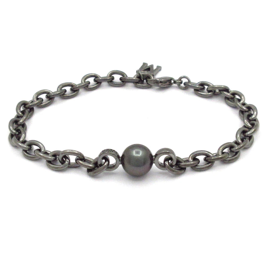 Mikimoto Dark Silver Gray Black Pearl