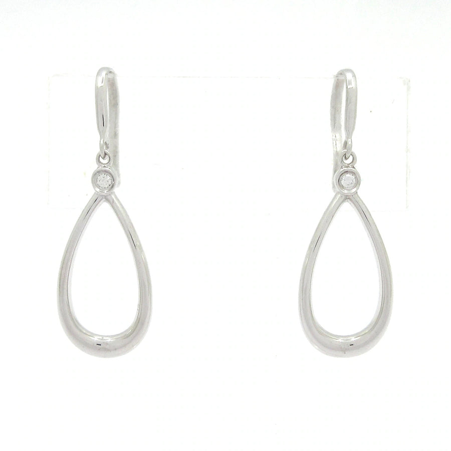 Tiffany&Co. Open Teardrop 18K White Gold