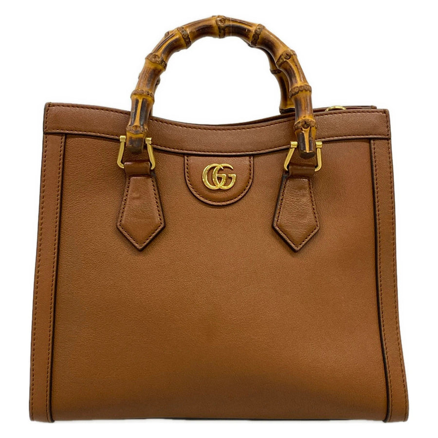 Gucci Diana Brown Leather Handbag