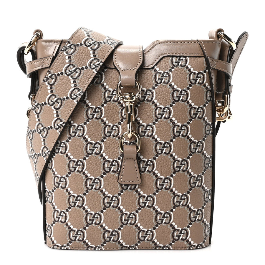 Gucci Gg Shadow Mini Bucket Bag Beige