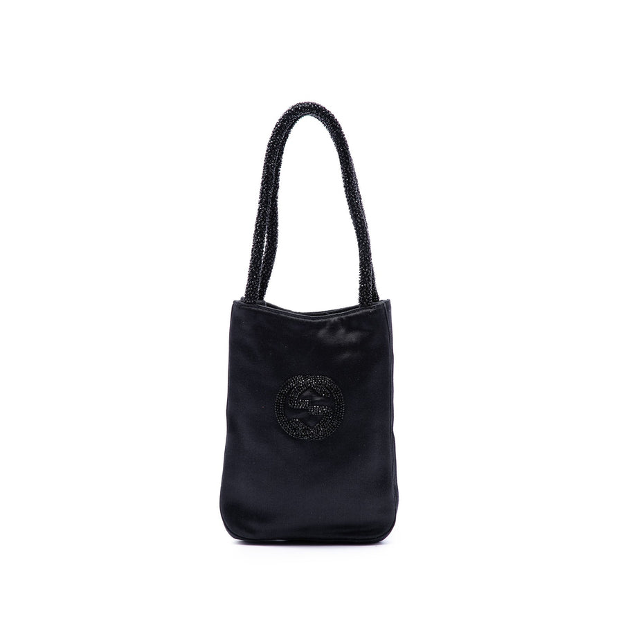 Gucci Mini Satin Beaded Handbag Pre-