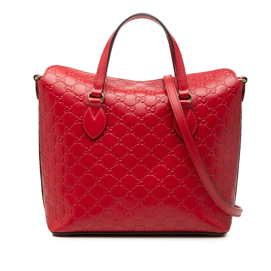 Signature Fold Over Tote Guccissima
