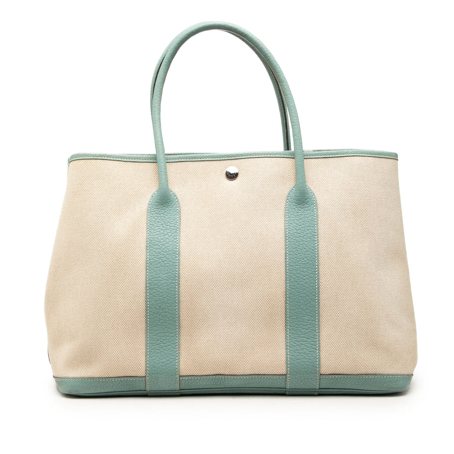 Hermes Garden Party Tote Toile And