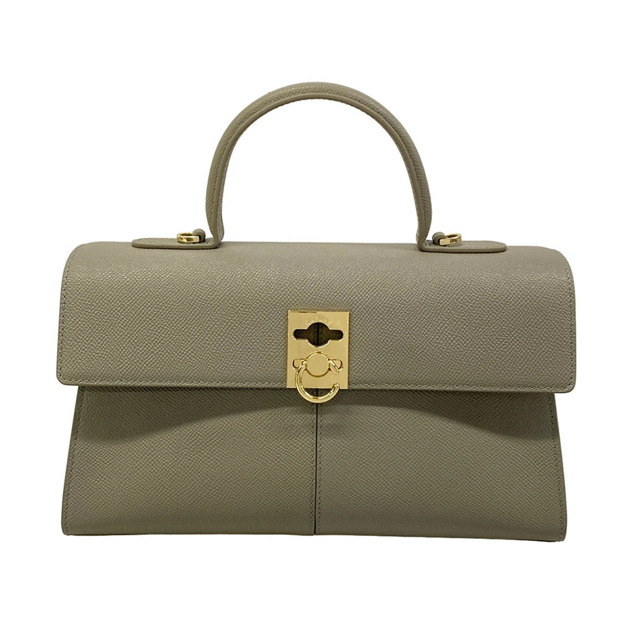 Cafune Stance Bag Gray Leather Handbag