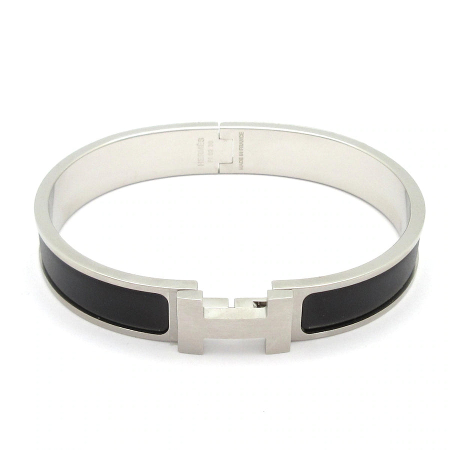 Hermes Clic H Silver Black Hardware