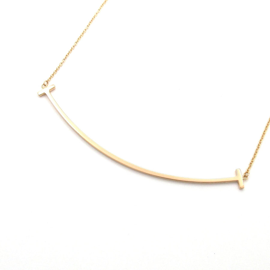 Tiffany&Co. T Smile Pendant (Large) 18K
