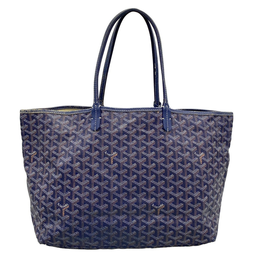 Goyard Saint Louis Pm Navy Coated Canvas