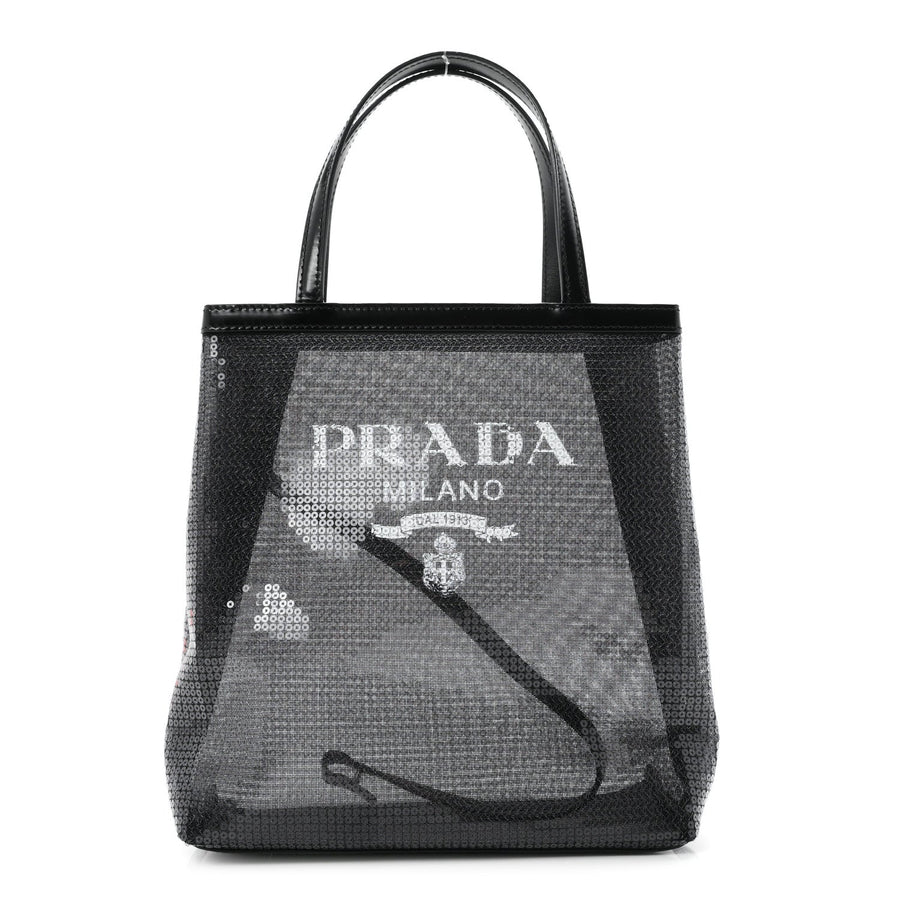 Prada Sequin Rete Paillettes Small Tote