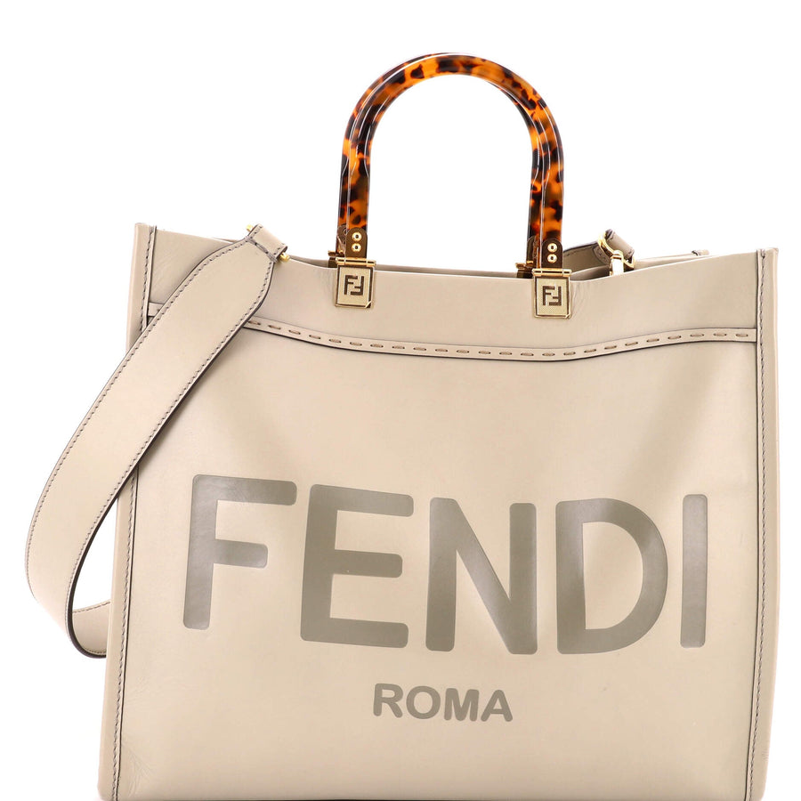 Fendi Sunshine Shopper Tote Leather