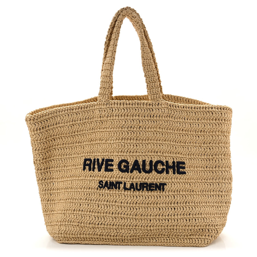 Saint Laurent Raffia Rive Gauche Tote