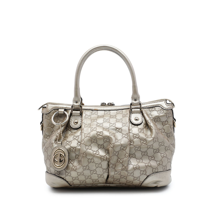 Sukey Top Handle Satchel Guccissima