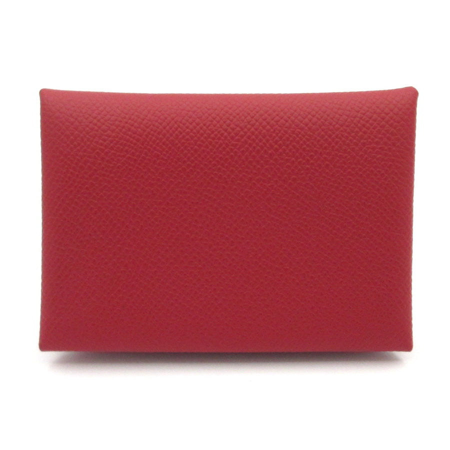Hermes Calvi Duo Ruby Veau Epsom W Coin