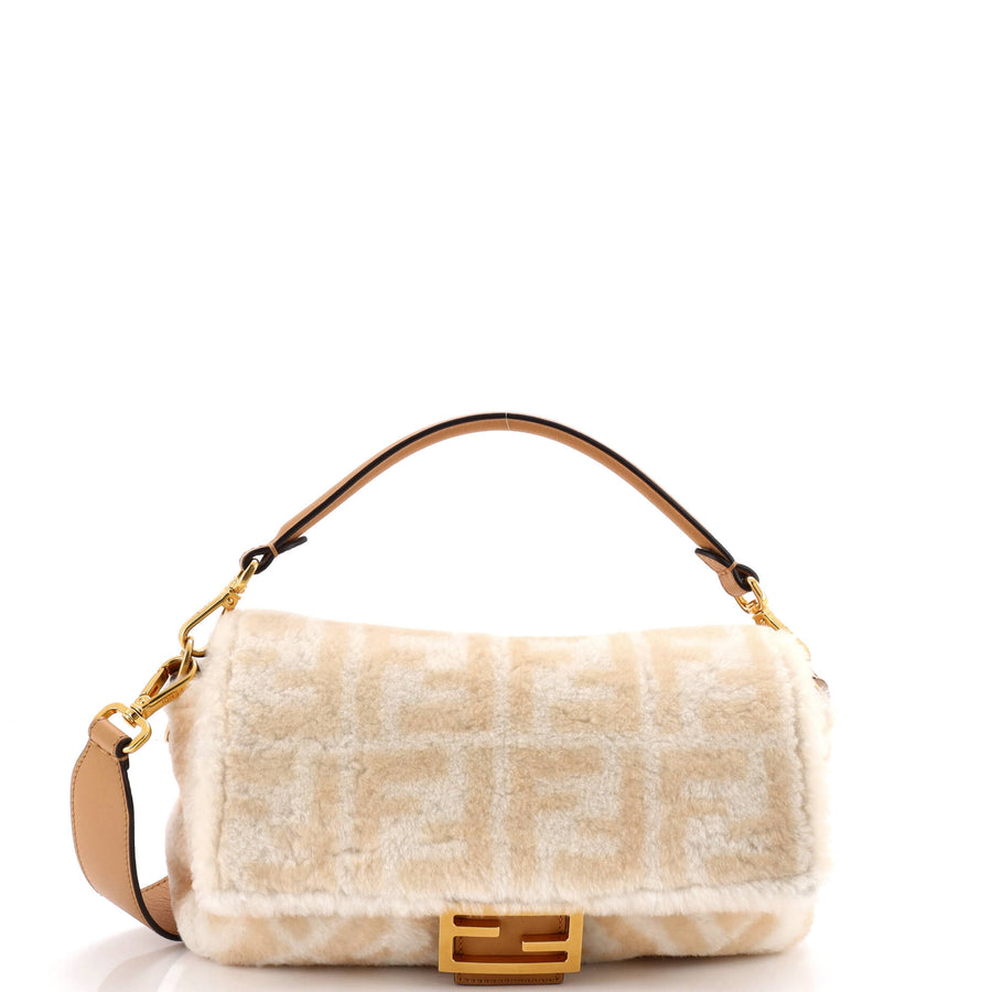 Fendi Baguette Nm Bag Zucca Shearling
