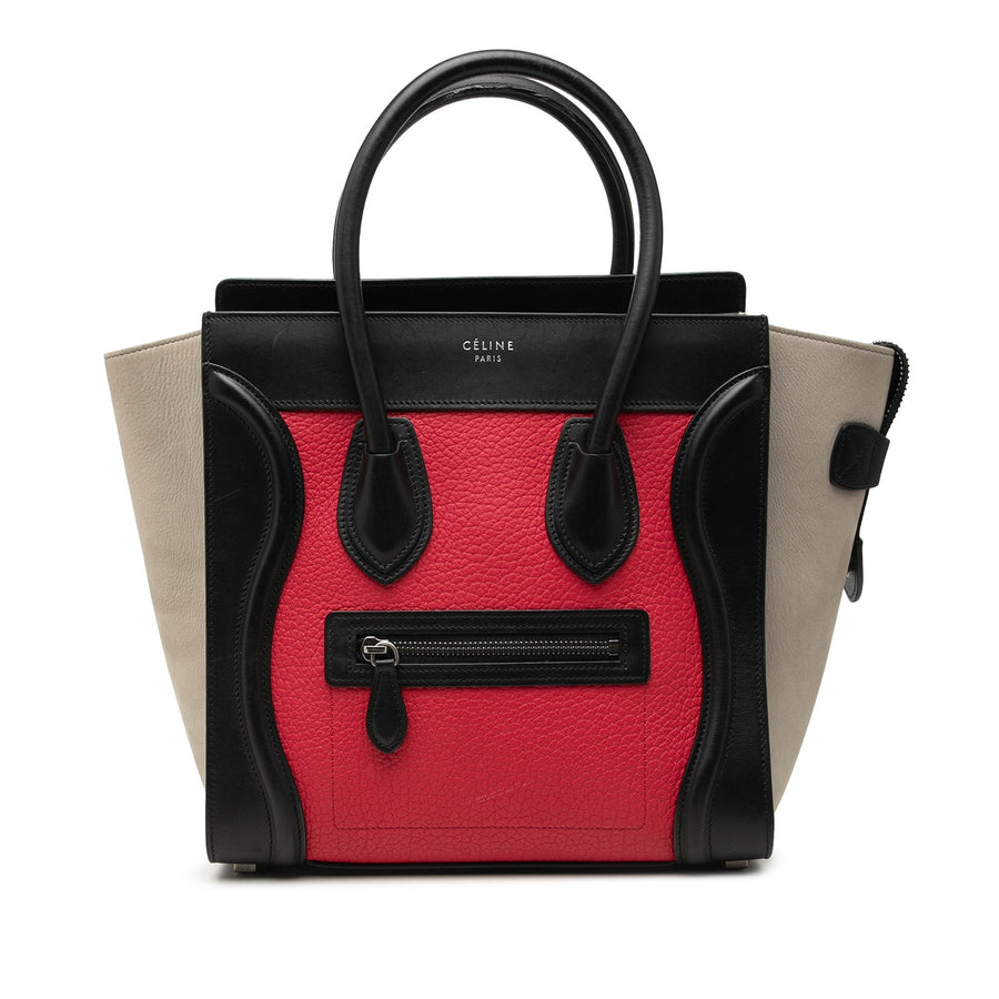 Celine Micro Tricolor Leather Luggage