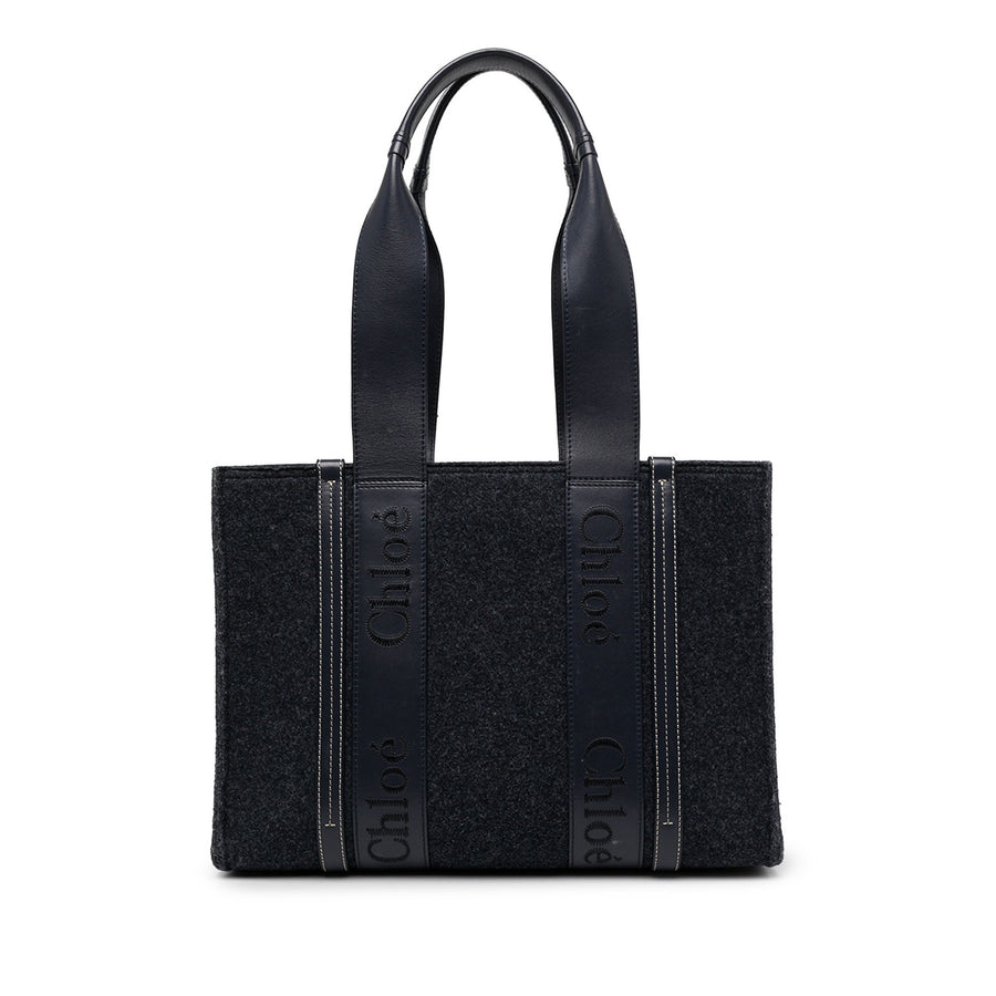 Chloé Medium Felt Woody Tote Pre-Loved