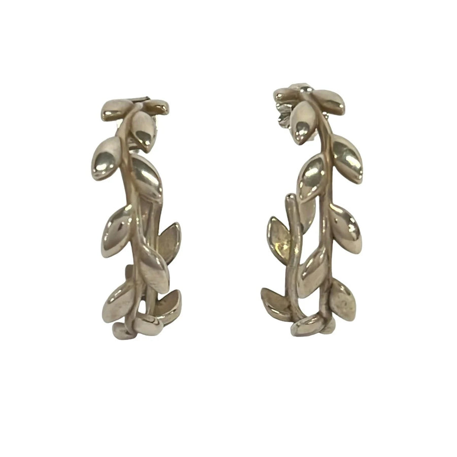 Tiffany&Co. Olive Leaf Silver Earrings