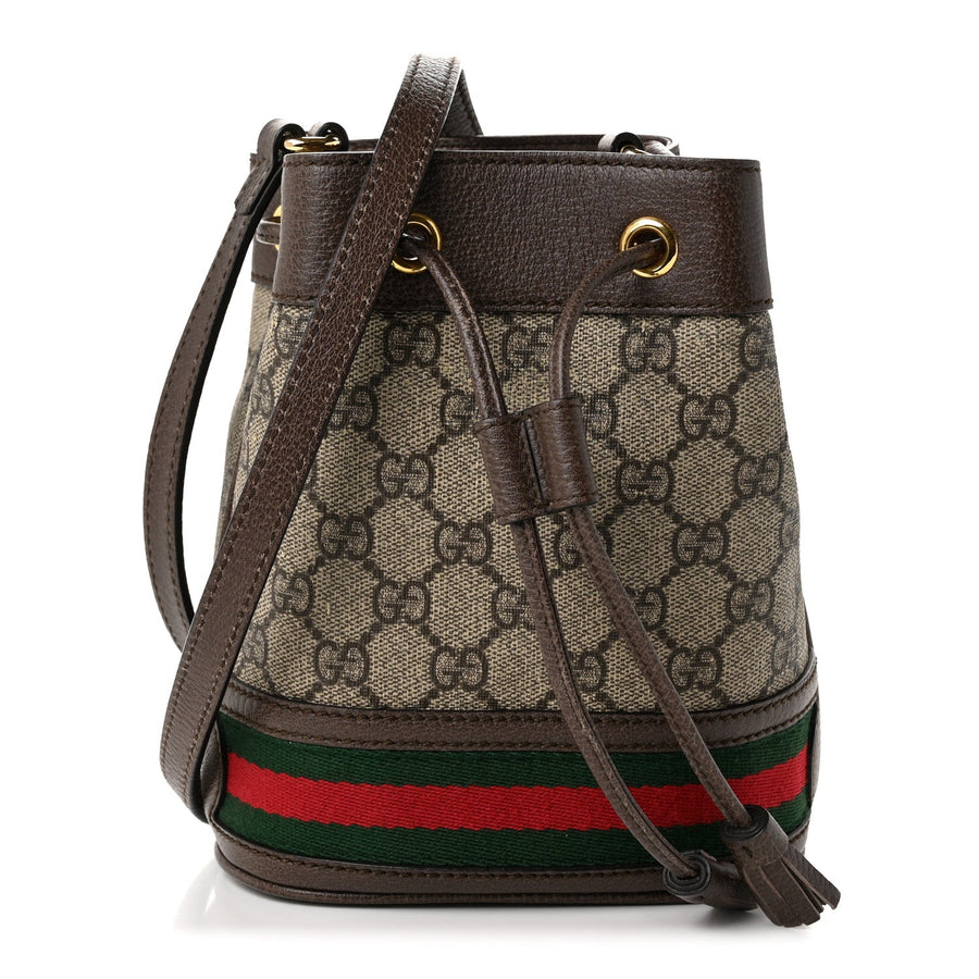 Gucci Gg Supreme Web Mini Ophidia Bucket