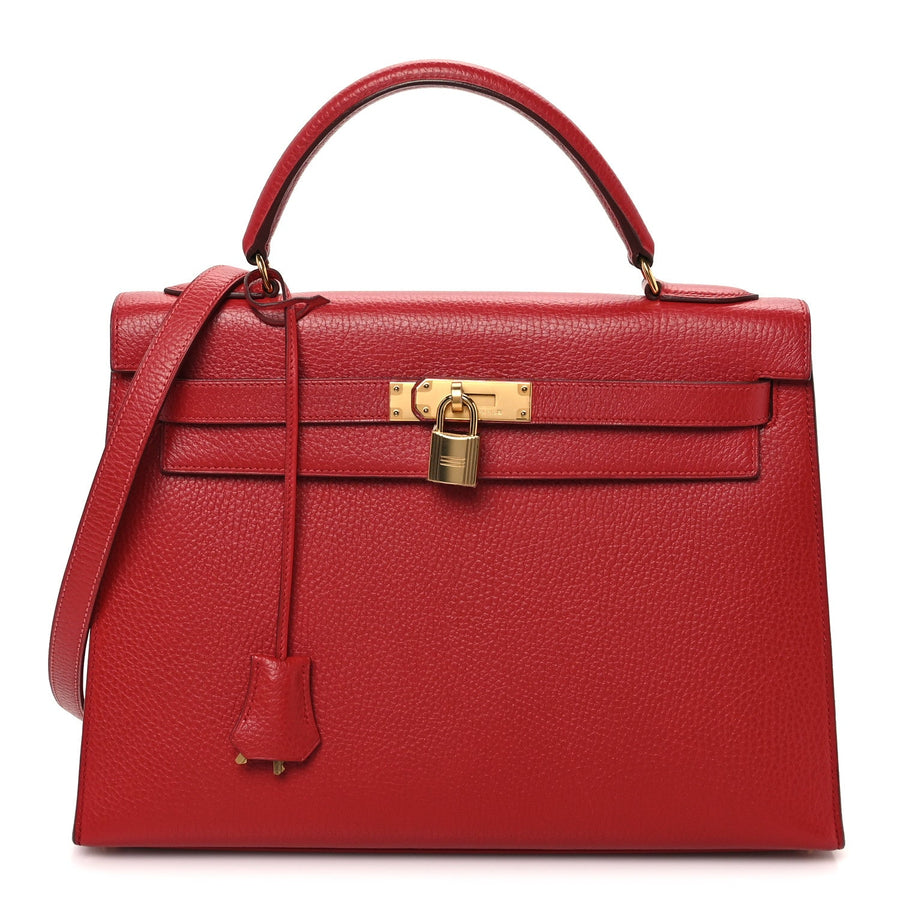 Hermes Ardennes Kelly Sellier 32 Rouge
