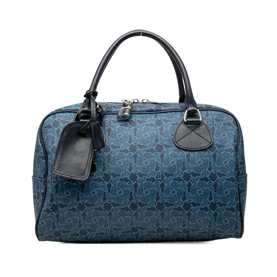 Celine Coated Canvas Saluki Boston Bag