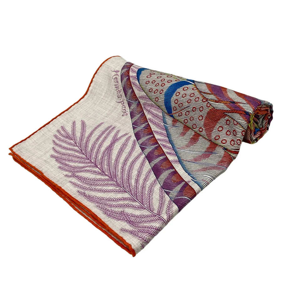 Hermes Carre Geant/Carres Light Gray Red