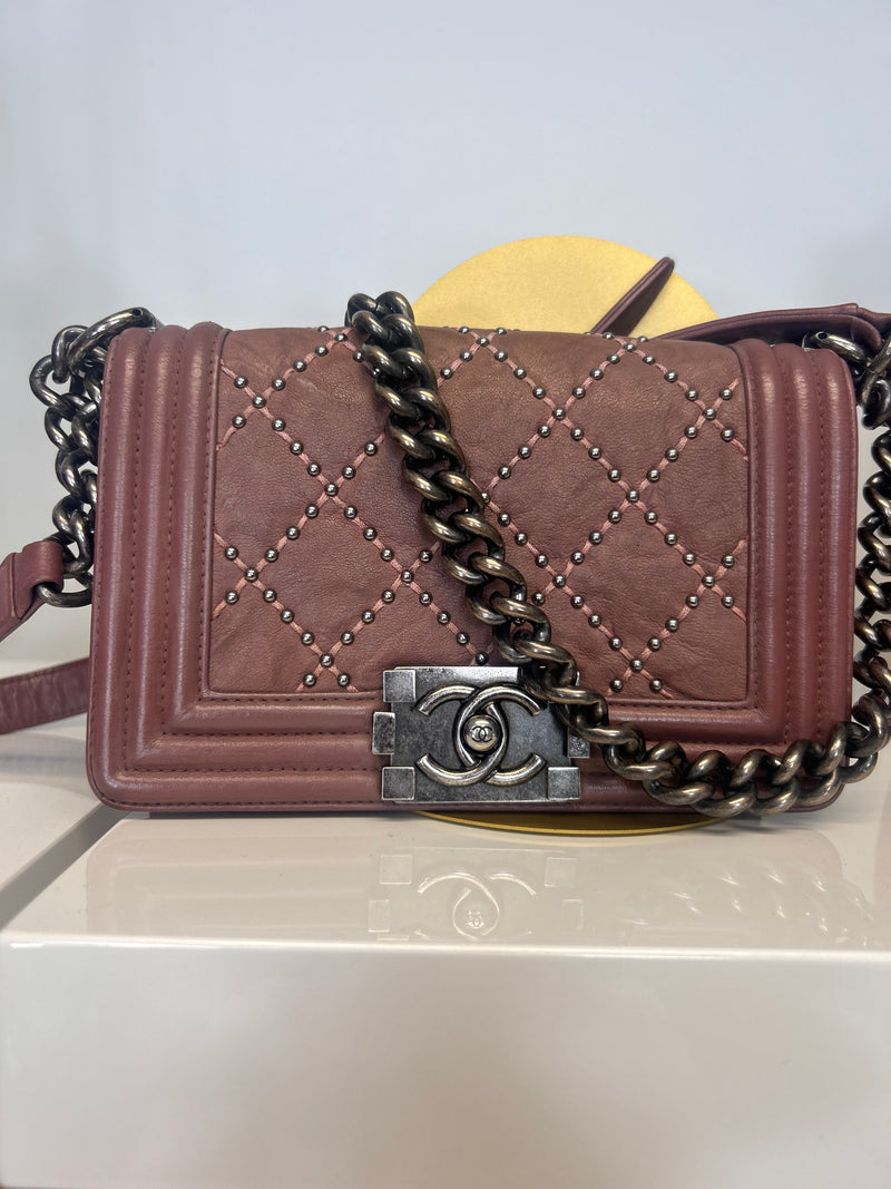 Mini Mauve Boy Bag