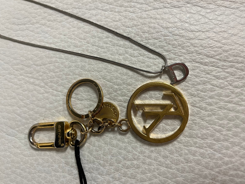 Dior Necklace/ LV Key Charm
