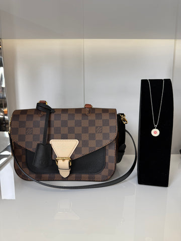 Upgrade to Chanel necklace and LV Damier bag