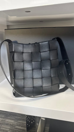 Bottega Veneta Intrecciato Black Crossbody