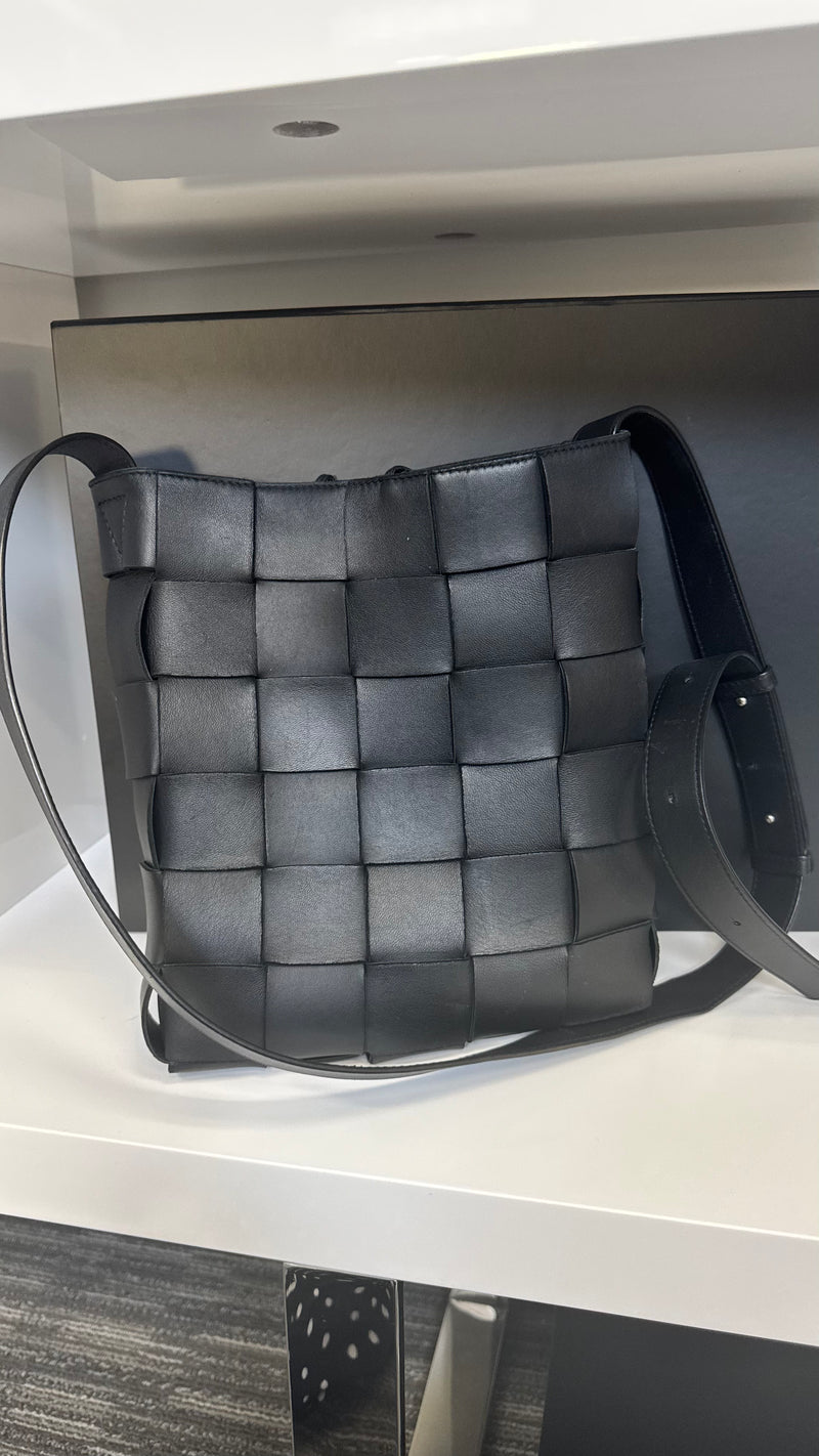 Bottega Veneta Intrecciato Black Crossbody