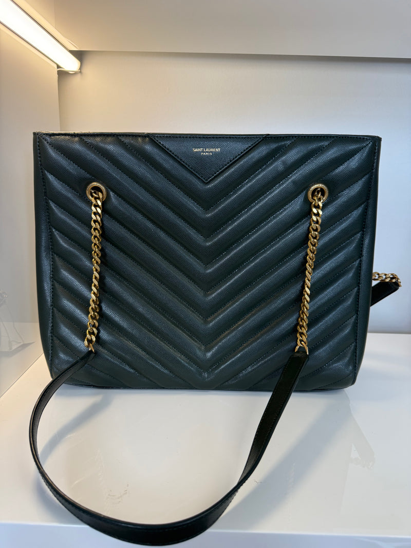 Yves Saint Laurent Tote Bag Forest Green