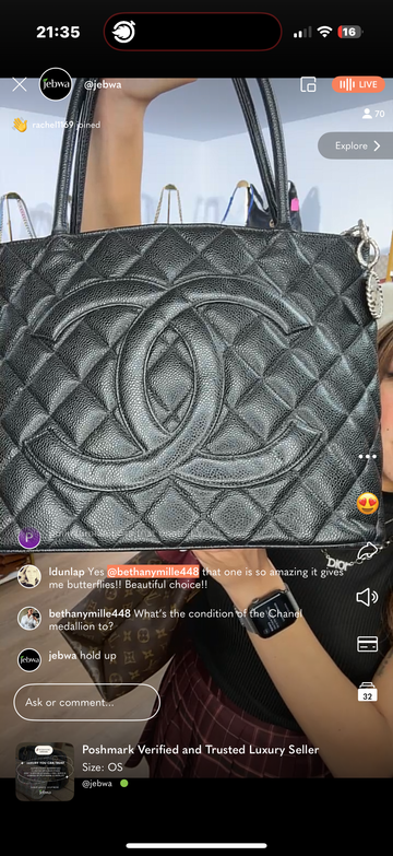 Chanel Medallion Tote Quilted Caviar