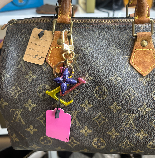 Louis Vuitton Boston Bag Speedy 30 bundle with LV charm
