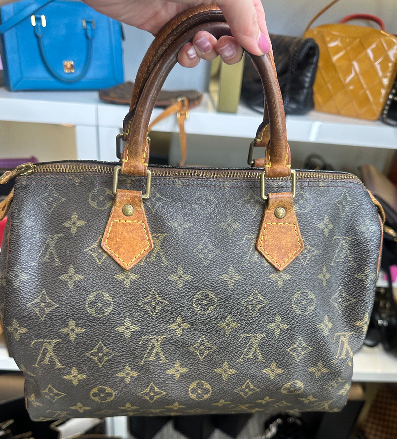 Louis Vuitton Boston Bag Speedy 30 bundle with LV charm