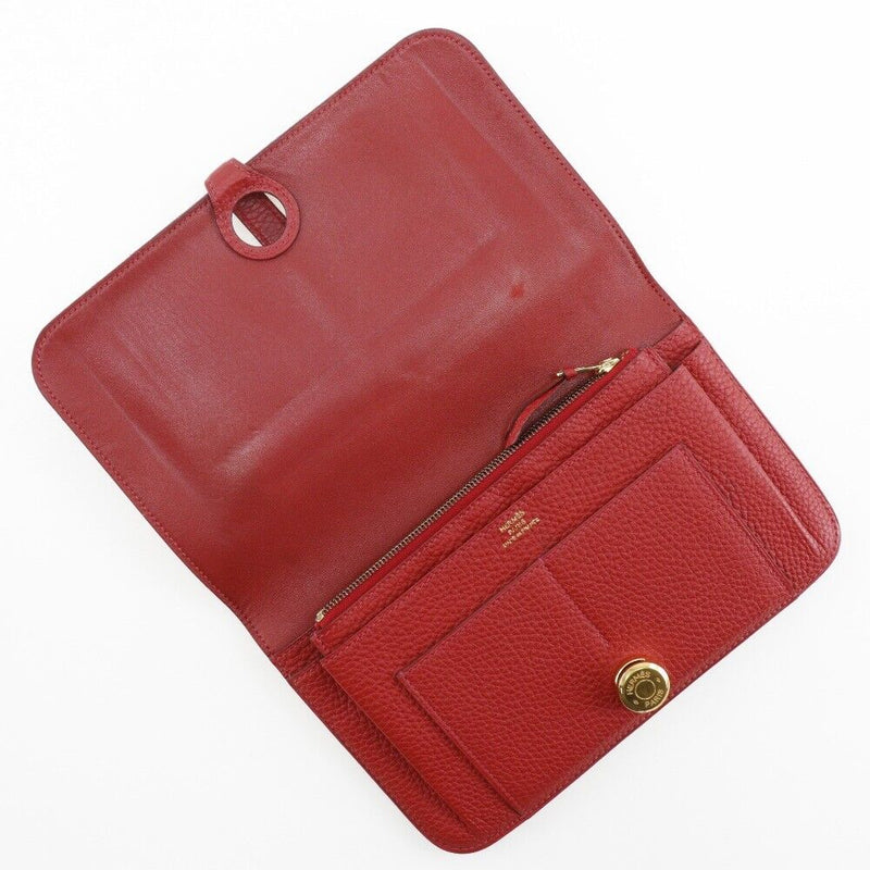 Hermes Dogon Red / Gold Hardware Togo