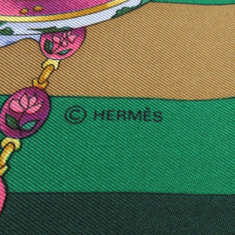 Hermes Carre 90 Dark Green Multi